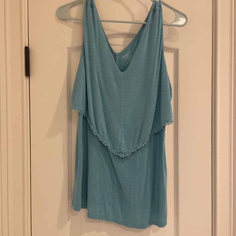 Nursing Light Blue Sleeveless Top
